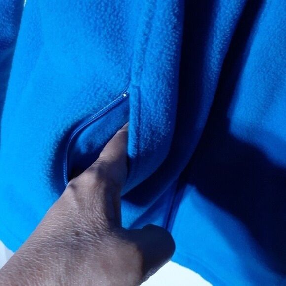 Columbia blue fleece jacket s zipper front fall winter classic athleisure top - Picture 6 of 7